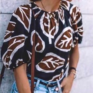 WHO WHAT WEAR Linen Blouse 3X FINAL PRICE